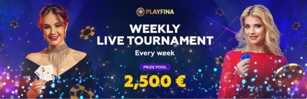 Wöchentliches Live-Turnier von Playfina