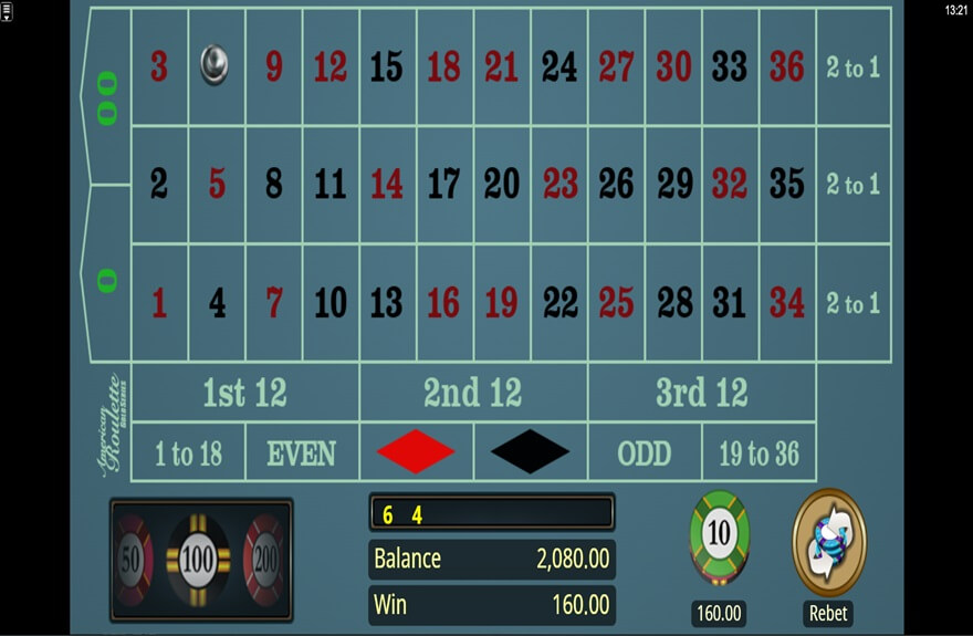 American Roulette Gold Series screen 1