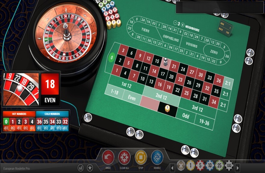 European Roulette with Track screen 3