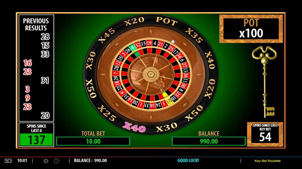 Key Bet Roulette screen 2