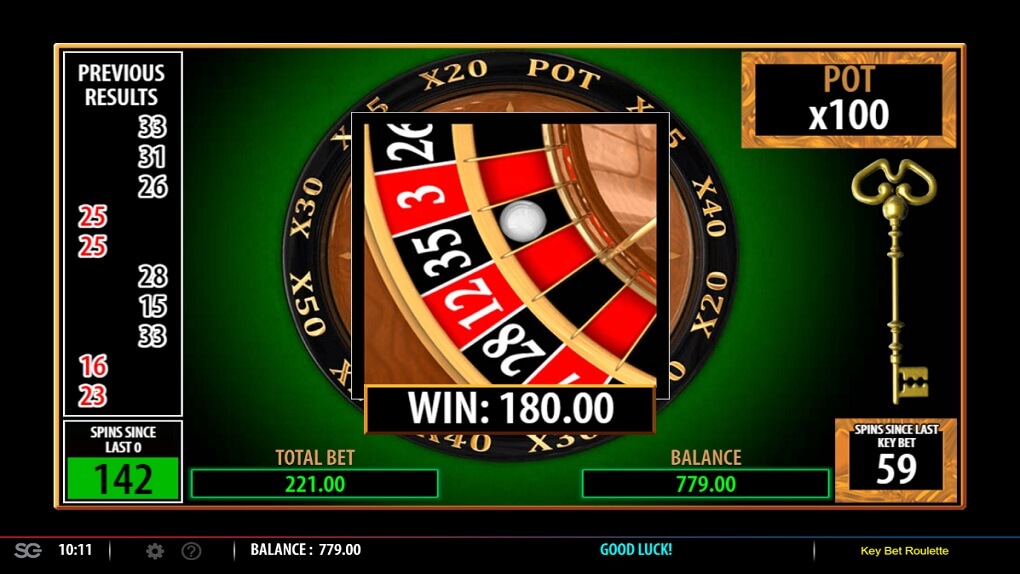 Key Bet Roulette screen 3