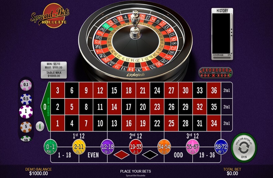 Spread Bet Roulette screen 2