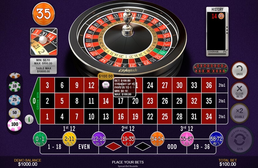 Spread Bet Roulette screen 3